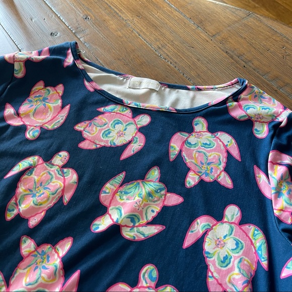 Simply Southern bell sleeve turtle print dress - Picture 3 of 16